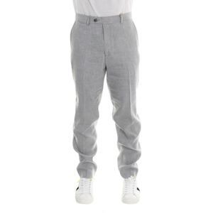 PANTALONE IN LINO PERLA